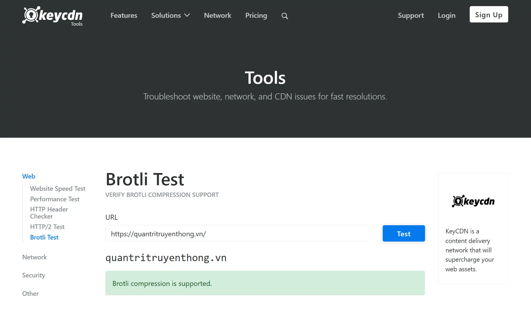 Hướng dẫn về Brotli Test, bật Brotli Test để tăng tốc độ website Hướng dẫn về Brotli Test, bật Brotli Test để tăng tốc độ website