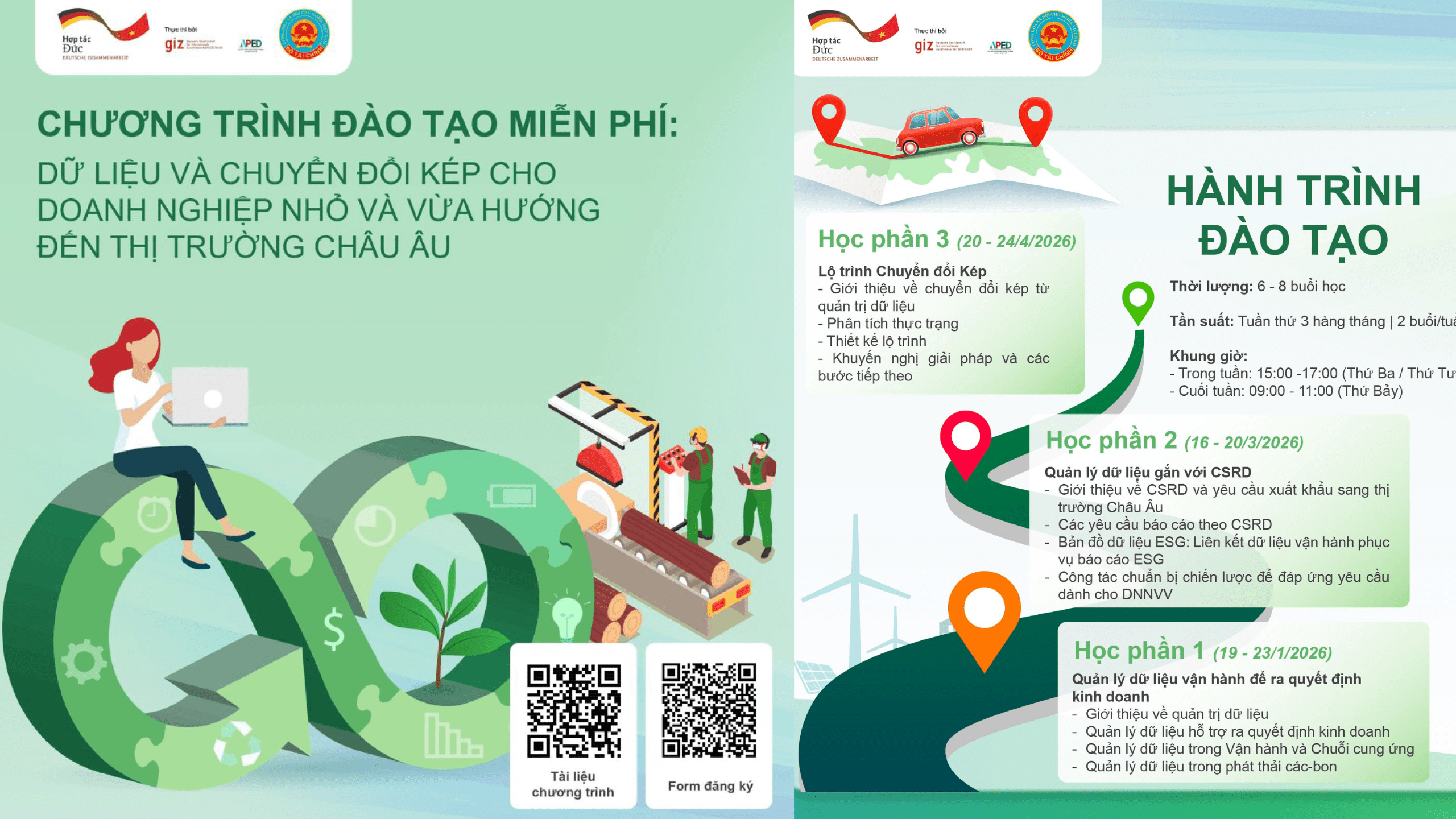 Thư mời đào tạo chuyên sâu: Dữ liệu và chuyển đổi kép cho doanh nghiệp hướng đến thị trường Châu Âu Thư mời đào tạo chuyên sâu: Dữ liệu và chuyển đổi kép cho doanh nghiệp hướng đến thị trường Châu Âu