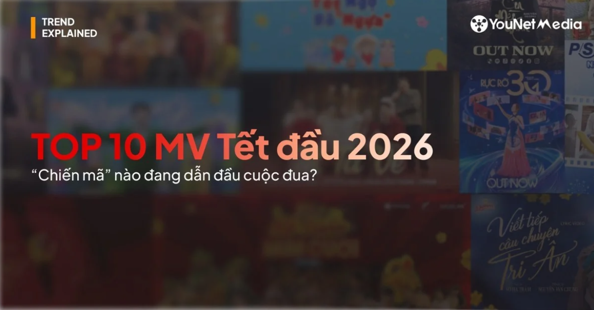 Top 10 MV Tết đầu năm 2026: “Chiến mã” nào đang dẫn đầu cuộc đua trên mạng xã hội? Top 10 MV Tết đầu năm 2026: “Chiến mã” nào đang dẫn đầu cuộc đua trên mạng xã hội?
