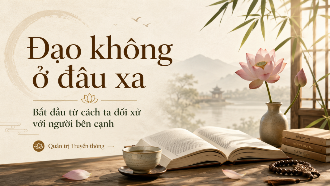 Đạo không ở đâu xa: Bắt đầu từ cách ta đối xử với người bên cạnh Đạo không ở đâu xa: Bắt đầu từ cách ta đối xử với người bên cạnh