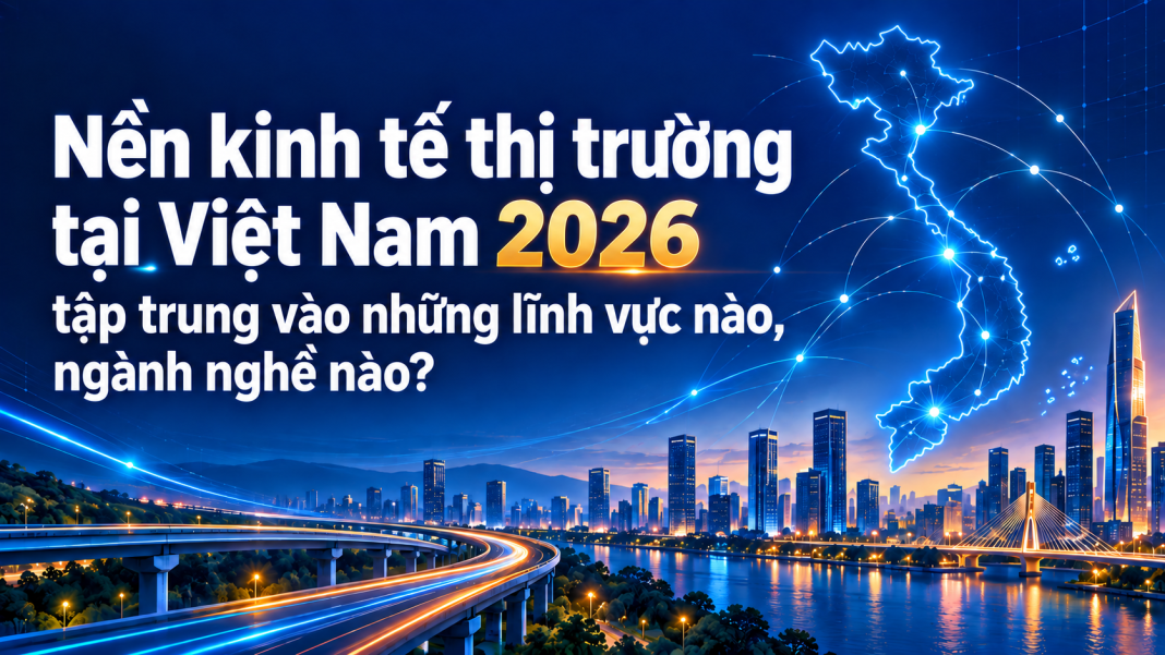 Nền kinh tế thị trường tại Việt Nam 2026 tập trung vào những lĩnh vực nào, ngành nghề nào? Nền kinh tế thị trường tại Việt Nam 2026 tập trung vào những lĩnh vực nào, ngành nghề nào?